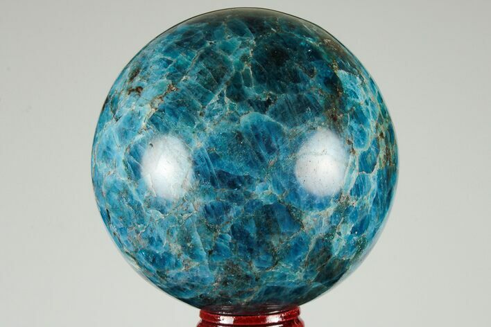 Bright Blue Apatite Sphere - Madagascar #191456